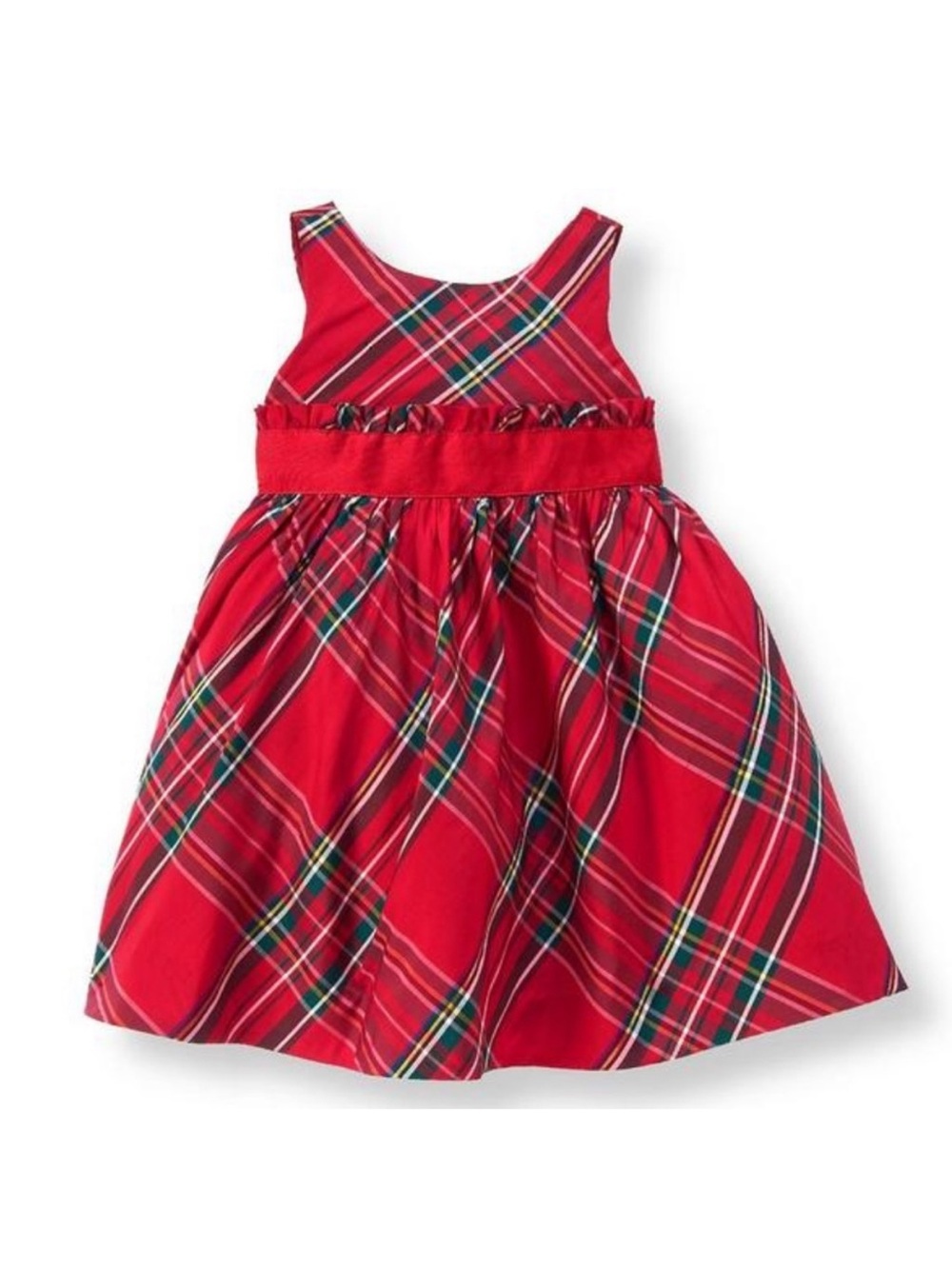 Janie and Jack red plaid dress sz 18-24 months